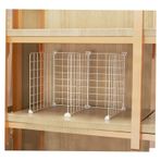 Metal Hasır Raf Bölücü - 5'li Paket Dikey Nizer Sepetler Verimli Depolama Çözümleri için Demir Tel Raf 42x31x31 cm - Çok Yönlü Ev ve Ofis Bölücüler