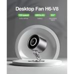 Metal Hava Soğutma El Küçük Fan Taşınabilir USB Masaüstü şarj Edilebilir El Mini Fan USB - Gri