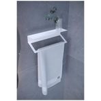 Metal Havluluk Raf – Modern Banyo Düzenleyici | Duvar Tipi Havlu Askılığı & Raf Kombinasyonu | Paslanmaz, Vidalı Montajlı Metal Banyo Aksesuarı
