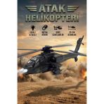 Metal Işıklı ve Sesli Atak Savaş Helikopteri 25 Cm Çek Bırak Oyuncak Askeri Model - Siyah