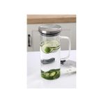 Metal Kapaklı Cam Sürahi 1500 ml - Turuncu
