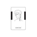 Metal Kartlık & Cüzdan - Desenli - Anime - NFC & RFID Korumalı - Paslanmaz Çelik - Siyah | Morveno (Maceracı Plus, Anime-8)