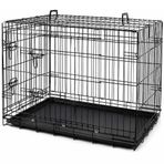 Metal Kedi Köpek Kafesi Oyun Alanı, Dayanıklı Metal Gövde, Temizlenebilir Çıkarılabilir Tepsi, Pratik Kolay Kurulumlu Yapı, Kediler ve Küçük Orta Boy Köpekler İçin Kullanıma Uygun Oyun ve Yaşam Alanı