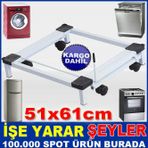 Metal Konstüksiyon Tekerlekli Çamaşır Makinesi Buzdolabı Fırın Bulaşık Makinesi Altlığı Metal Çeksür
