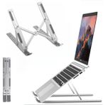 Metal Laptop Tablet iPad Dizüstü Bilgisayar Standı 7-17.3 Inç Tüm Cihazlar Için 7 Seviye Yükseklik Ayarı Taşınabilir Kaymaz Laptop Yükseltici Havalandırmalı Soğutma Katlanabilir Masaüstü Standı