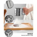 Metal Lüx Paslanmaz Çelik Pratik Basmalı Un Eleği Pasta Malzemeleri - 250 ml