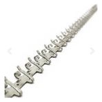 Metal Malzeme Gümüş Renk Bir Metre 92 Kancalı Tesbih&takı Sergileme Askısı