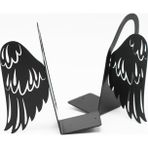 Metal Masa Üstü Sofra Dekoratif Siyah Peçetelik Kanat Desenli Model