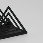 Metal Masa Üstü Sofra Dekoratif Siyah Peçetelik Minimalist Model