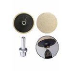 Metal Mermer Parlatma Polisaj Keçesi + Matkap Aparatı Seti 115mm M14