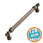Metal Metal Mobilya Mutfak Çekmece Dolap Dolabı Kulpu Kulbu Kulpları 128 Mm Eskitme Antik Sarı