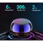 Metal Mini Kablosuz Hoparlör Şarjlı 4W Mini Bluetooth Speaker Tws Özellikli Ses Bombası - Renkli