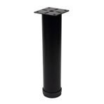 Metal Mobilya Ayağı Siyah Çap 42mm - 20cm (4 Adet)