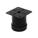 Metal Mobilya Ayağı Siyah Çap 42mm - 5cm (4 Adet)