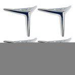 Metal Mobilya Ayakları 12,9 cm - Kendin Yap Masalar Yatak Dolapları, Masalar, Sehpalar, Yemek Masaları için Yedek Ayak Seti, Vidalar Dahil