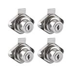 Metal Oval Çekmece Dolap Kilidi (4 adet)