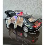 Metal Oyuncak Polis Araba Mercedes Maybach Model Araç Sesli Işıklı Çekbırak Diecast 23cm Diğer