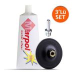 Metal Parlatma Cilası Pasta Cila Otomotiv Polisaj Jant Parlatıcı 200 Gr (3'Lü SET)