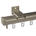 Metal perde parça tavan veya duvar montaj güçlü oda bölücü 100cm600cm ayarlanabilir uzunluk 2 stilleri dayanıklı perde çubukları ev dekorasyon için