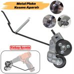 Metal Plaka Sac Kesme Aparatı Matkap Ucuna Takılabilir Endüstriyel Güçlü Kesim Başlığı Daire Testere