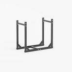 Metal Porselen Karo Vitrin - Yer Karosu Düzenleyici Standı, Yapı Malzemesi Örnekleri ve Sergi Salonları için Oluklu Plaka Zemin Rafı, 60x28cm - Dayanıklı ve Şık