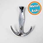 Metal Portmanto Askı Krom Duvar Askılığı Şık Modern Vestiyer Mont Ceket Şapka Askısı