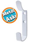 Metal Portmanto Vestiyer Duvar Dolap Elbise Askısı Beyaz Mobilya Kapı Askılığı Aparatı