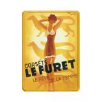 Metal Poster Corset Le Furet 15X21