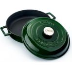 Metal Premium Serisi - Döküm Çok Amaçlı Tencere, Yuvarlak, 28 Cm, Majolik Yeşil, Kubbe Kapak