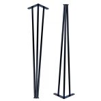 Metal Profil Boru Ayak Kütük Yemek Çalışma Masası Dresuar Ayağı 73 Cm (2 Adet)