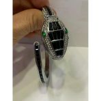 Metal Renk Yılan Saat,Kapaklı, Dolamalı Saat, Kol Saati-C23