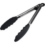 Metal Saplı Silikon Uçlu Servis Maşası 25 Cm, Şık ve Kullanışlı Mutfak Gereci - Seçenek 1