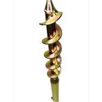 Metal Şemsiye Kazığı – 43 cm | Pimli ve Sıkma Aparatlı Metalik Sarı - Çok Renkli
