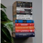 Metal Siyah 2 Adet Kitaplık, Kitap Organizatör, Uçan Kitap Rafı, Görünmez Duvar Kitaplık 2'Lİ
