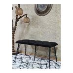 Metal Siyah Tel Ayaklı 100 Cm Puf Bench - Puf - Bench - Oturak - Mutfak Oturağı - Antre Oturağı Siyah Renk 100 X 40 Boyut/Ebat