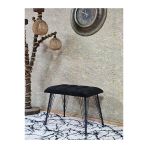 Metal Siyah Tel Ayaklı 60 Cm Puf Bench - Puf - Bench - Oturak - Mutfak Oturağı - Antre Oturağı Siyah Renk 60 X 40 Boyut/Ebat