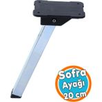 Metal Sofra Ayağı Plastik Siyah Taban Katlanır Yer Sofrası Sini Altı 20 cm - 1