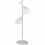 Metal Spiral Eşarp Ekran Standı 30 Kaymaz Çubuklar Zemin Ayakta Pantolon Askı Ekran Raf Ev ve Ticari Kullanım için 150cm