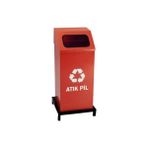 Metal Standlı Atık Pil Kutusu Elektrostatik Toz Boyalı