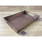 Metal Sunum Tepsisi Bakir Renk 29X20 Cm