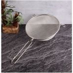 Metal Süzgeç Ince Gözlü Süzgeç 25 cm - Seçenek 1 - Antrasit