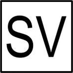 Metal Sv Safety Valve Işareti Alüminyum Düz 25X25 cm Sv Levha Emniyet Ventili Iş Güvenliği - 1 Adet