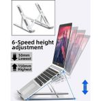 Metal Tablet Tutucu, Dizüstü Bilgisayar Standı, Masa Üstü Bilgisayar Standı, Ayarlanabilir Alüminyum Katlanabilir, Taşınabilir, MacBook Air Pro, Ipad, Lenovo Uyumlu, 10-15,6” Uyumludur - 1 GB