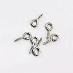 Metal Takı Ve Obje Halkası Vidalı 1 CM (1000 Adet) Gümüş