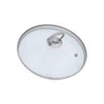 Metal Tepelikli Cam Tencere & Tava Kapağı – 14-40 cm Seçenekli – Isıya Dayanıklı Şeffaf Cam Kapak - 14cm