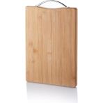 Metal Tutacaklı Lüx Bambu Kesme Tahtası 30CM X20CMX1.8CM NEMERE-67458 - Renkli