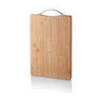 Metal Tutacaklı Lüx Bambu Kesme Tahtası \ 32X22 cm \ 1 Adet