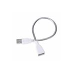 Metal Usb Type A Soketli Uzatma Kablosu Kıvrılabilir Hortum Kordon 25cm Masa Lambası Led DVM.101.262