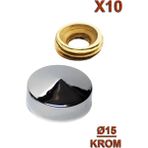 Metal Vida Kapama Ø15 Krom (10 Adet) Vida Tr