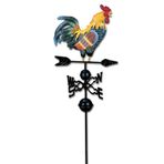 Metal Weathervane Horoz Şekli Rüzgar gülü Bahçe Çitleri Bahis Yard Çatılar Weathervane Dekor Renkli Süsleme